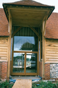 Main entrance to converted barn
